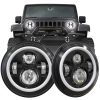 Jeep Wrangler JK LED المصابيح الأمامية