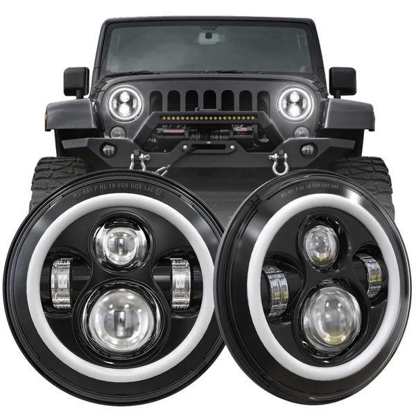 Jeep Wrangler JK LED المصابيح الأمامية