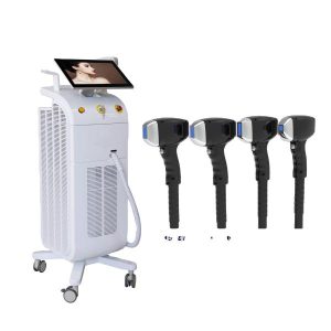 808 Diode Laser Hair Removal Machine Professional Stationary Style With Compressor Cooling