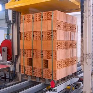Automatic Clay Brick Packing Machine Belt Strapping And Packing System