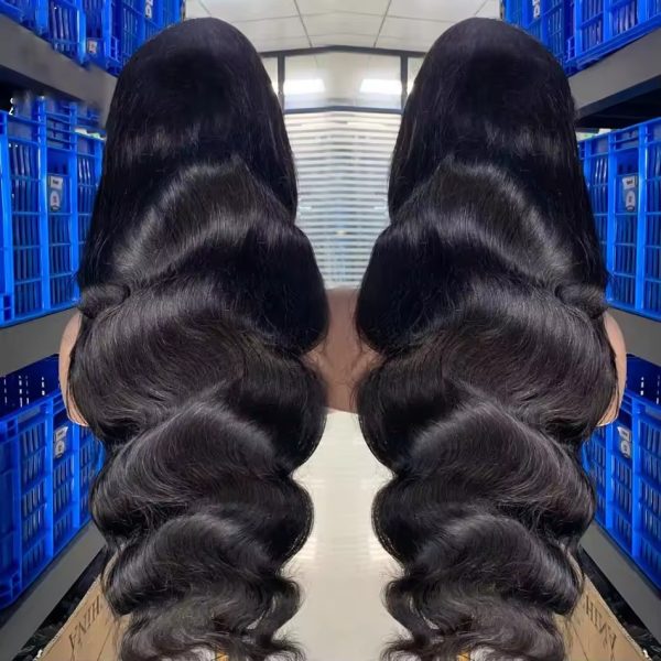 real hair lace front wig body wave