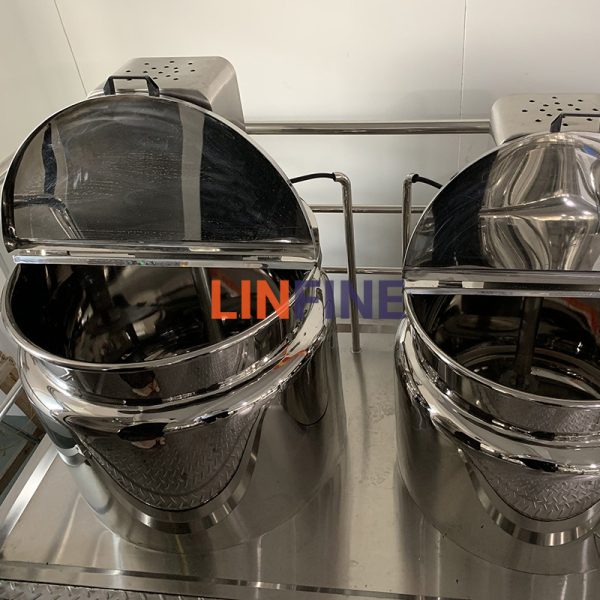 Vacuum Emulsifying Mixer Oil Pot Water Pot