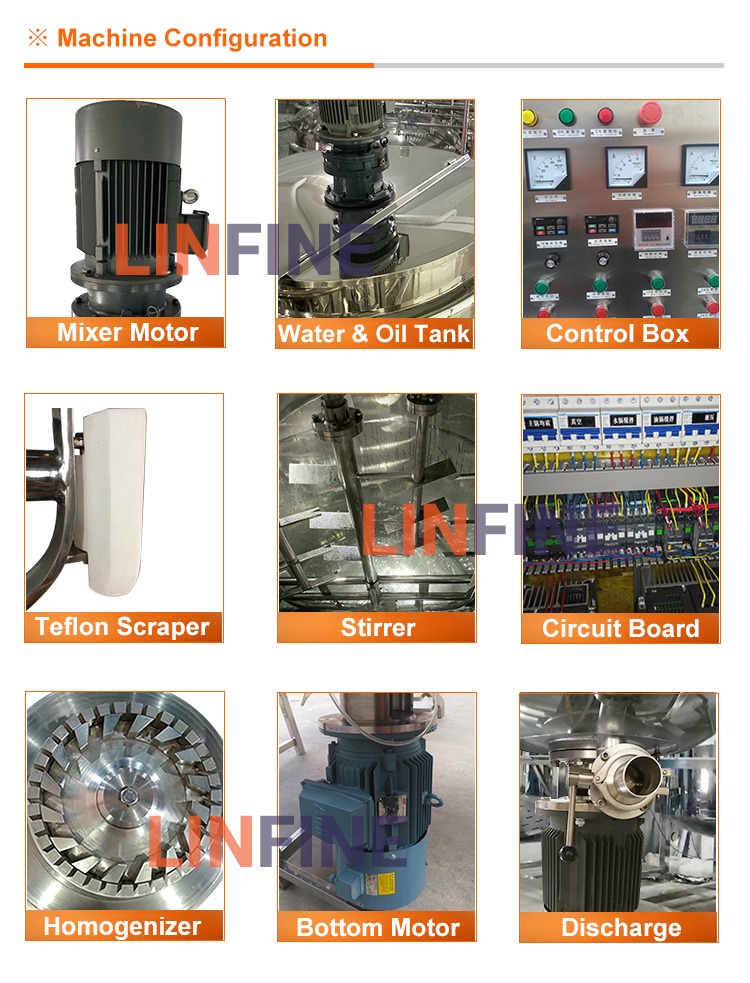 Vacuum Emulsifying Mixer Configuration